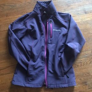 Columbia soft shell full zip jacket